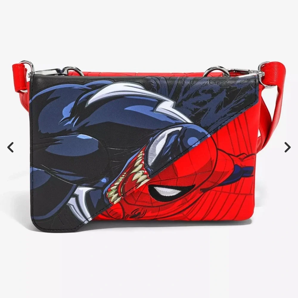 Loungefly Marvel Spider-Man Venom Split Crossbody Bag - BoxLunch Exclusive
